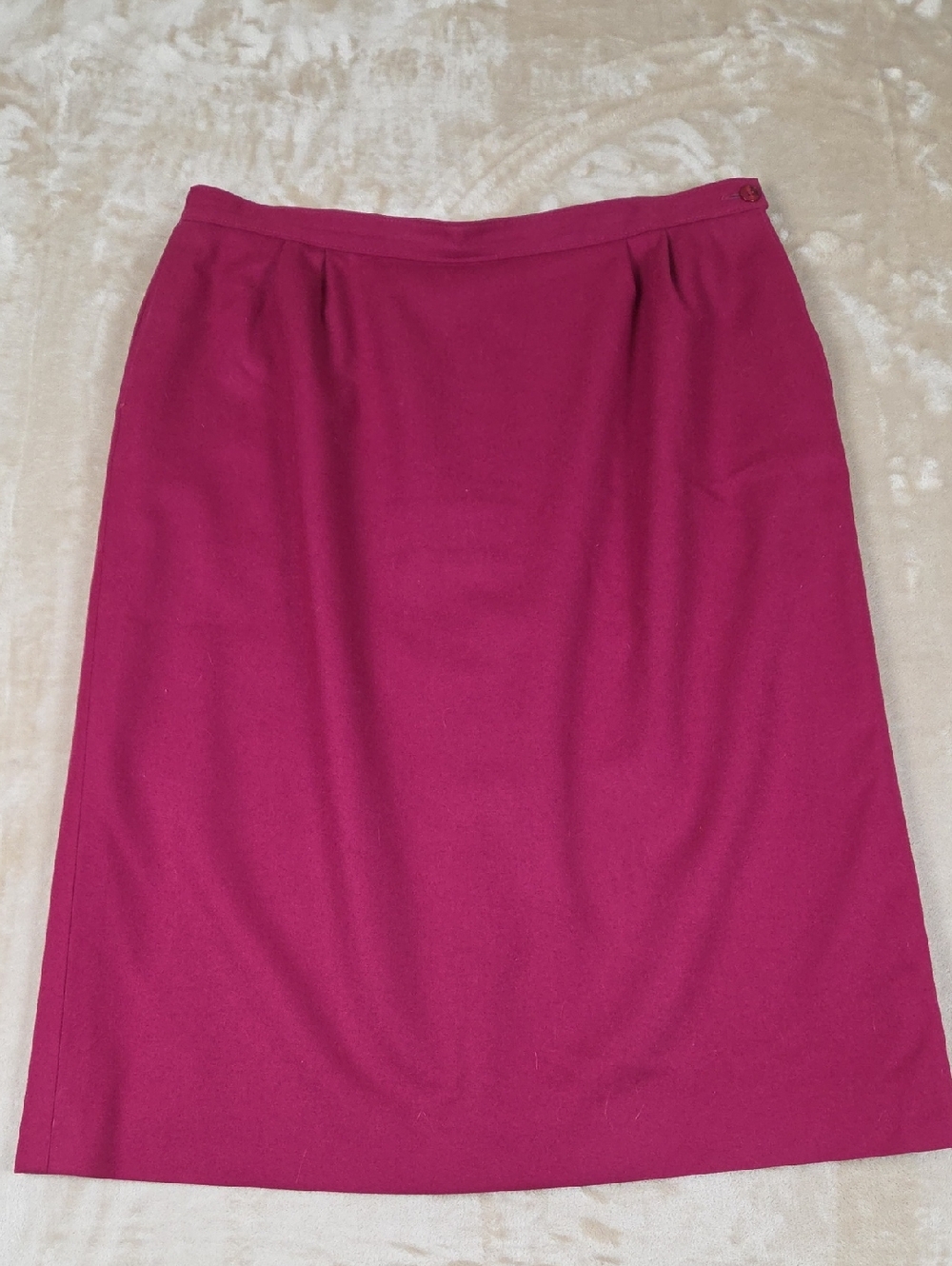 Pendleton Wool Magenta Midi Skirt